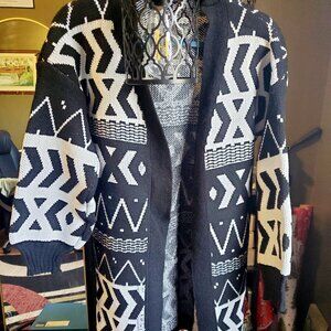 Aztec Cardigan Mid length